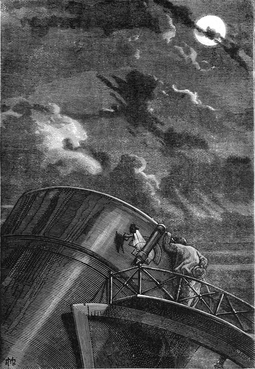 Jules Verne 'From the Earth to the Moon' — Columbiad Cannon Launch, 1872