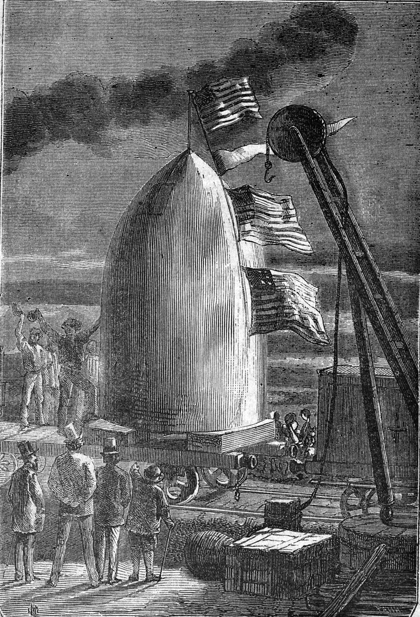 Jules Verne's Columbiad Space Bullet Launch — From the Earth to the Moon, 1865