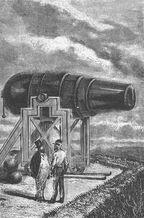 Columbiad Space Cannon – Jules Verne 'From the Earth to the Moon' 1865