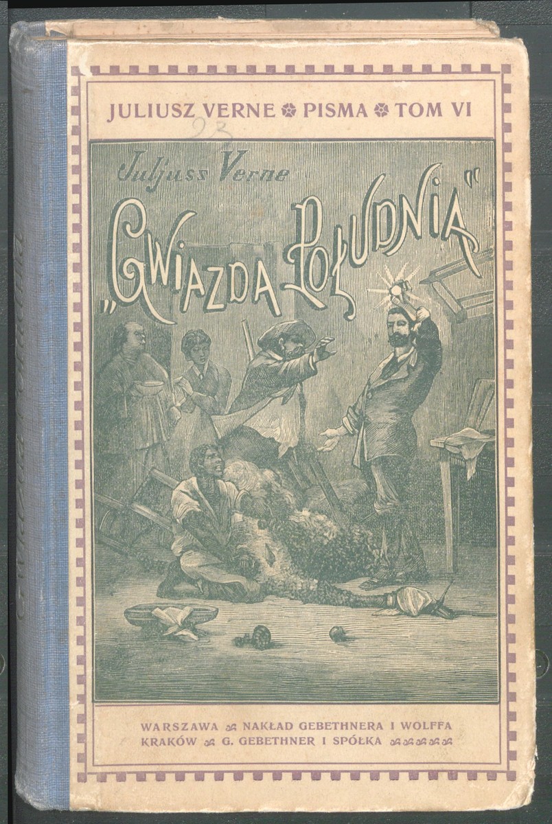 Jules Verne 'The Southern Star' Polish Edition Cover, Gebethner & Wolff