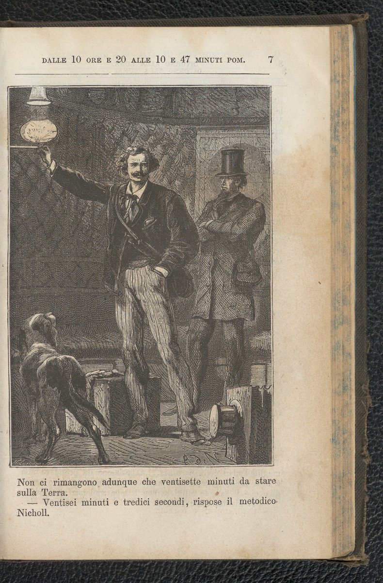 Barbicane & Nicholl's Final 27 Minutes on Earth — From the Moon Jules Verne Italian Edition