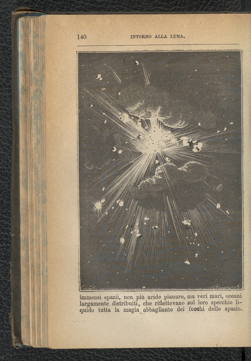 Édouard Riou's Deep Space Explosion — Jules Verne 'Autour de la Lune' 1870