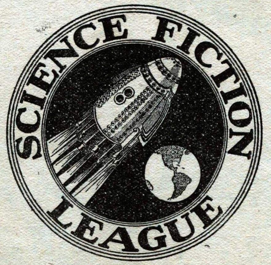 Science Fiction League Official Emblem — Rocket & Earth Seal, c.1934