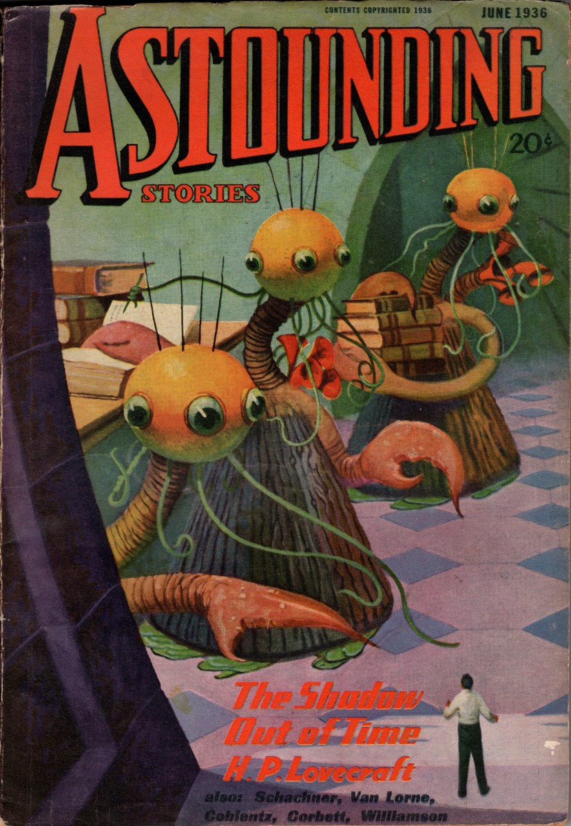 H.P. Lovecraft's Great Race of Yith, Astounding Stories June 1936