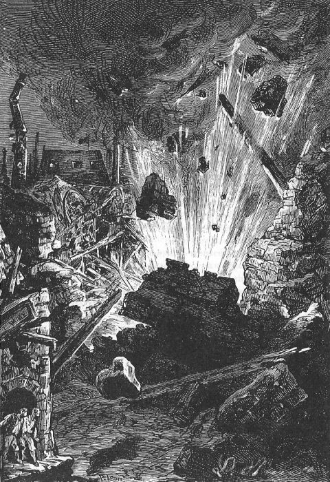 City Destroyed by Explosive Shell — Jules Verne's 'The Begum's Fortune' 1879