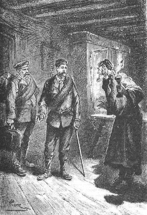 Jules Verne's Carpathian Castle – Léon Benett Engraving, 1890s