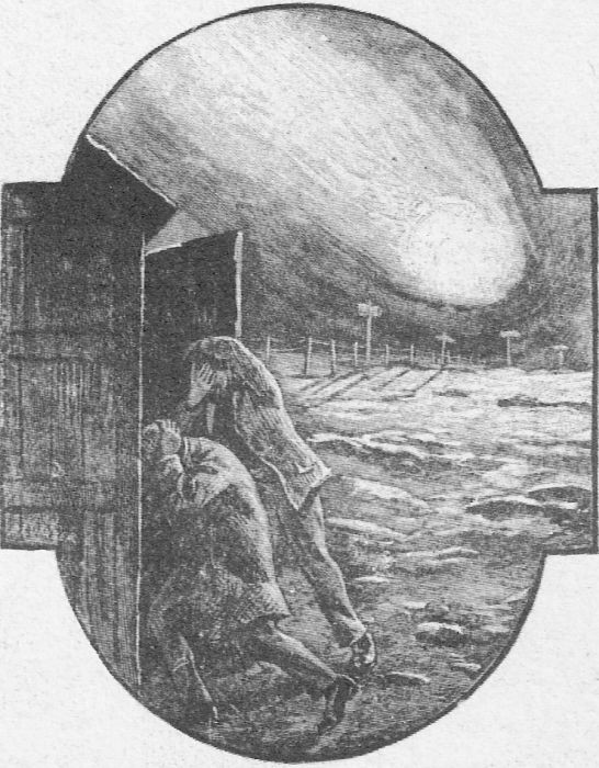 Comet or Meteor Impact Terror — Edwardian Astronomical Disaster Illustration