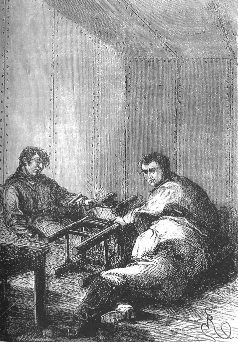 Jules Verne's Nautilus Interior – Twenty Thousand Leagues, Riou 1870