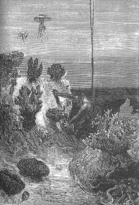 Martians Wade Ashore — Henrique Alvim Corrêa War of the Worlds, 1906