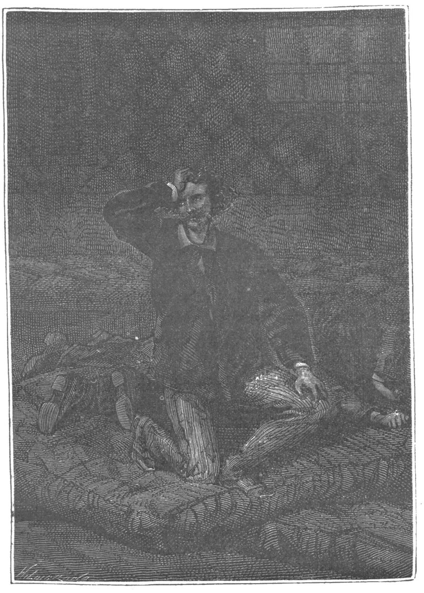Jules Verne 'Autour de la Lune' — Survivor Amid the Fallen, c.1870