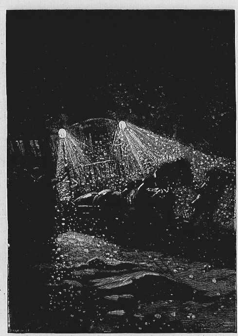 Jules Verne's César Cascabel 1890 — Searchlights in Arctic Darkness