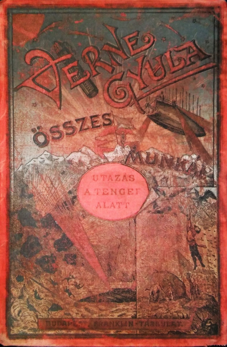 Verne Gyula 'Utazás a Tenger Alatt' Hungarian Jules Verne Collected Works Cover