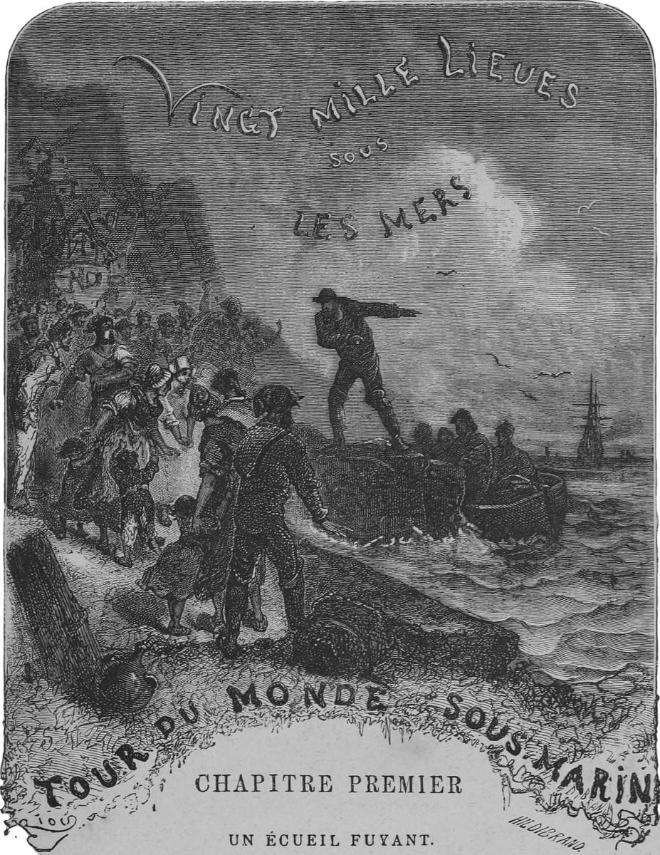 Twenty Thousand Leagues Under the Sea – Chapter 1 Title Page, Hildibrand 1870s