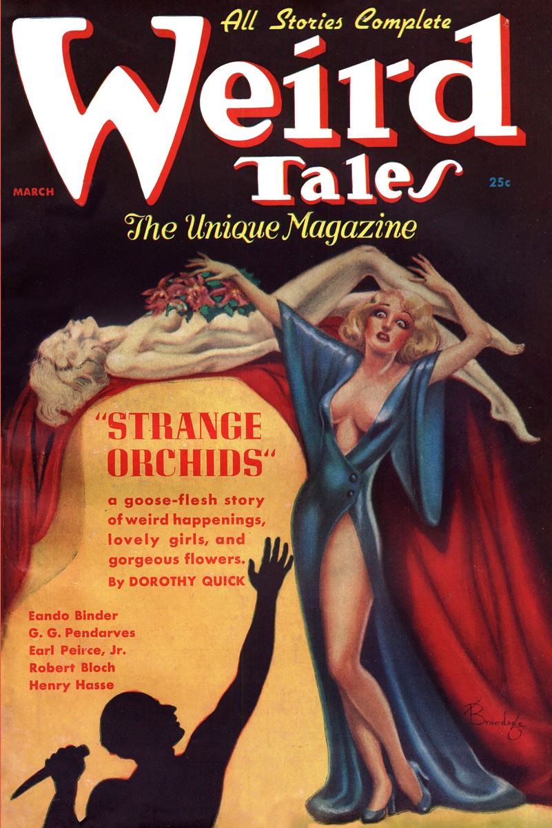 Brundage's 'Strange Orchids' — Weird Tales March Cover, Menace & Glamour