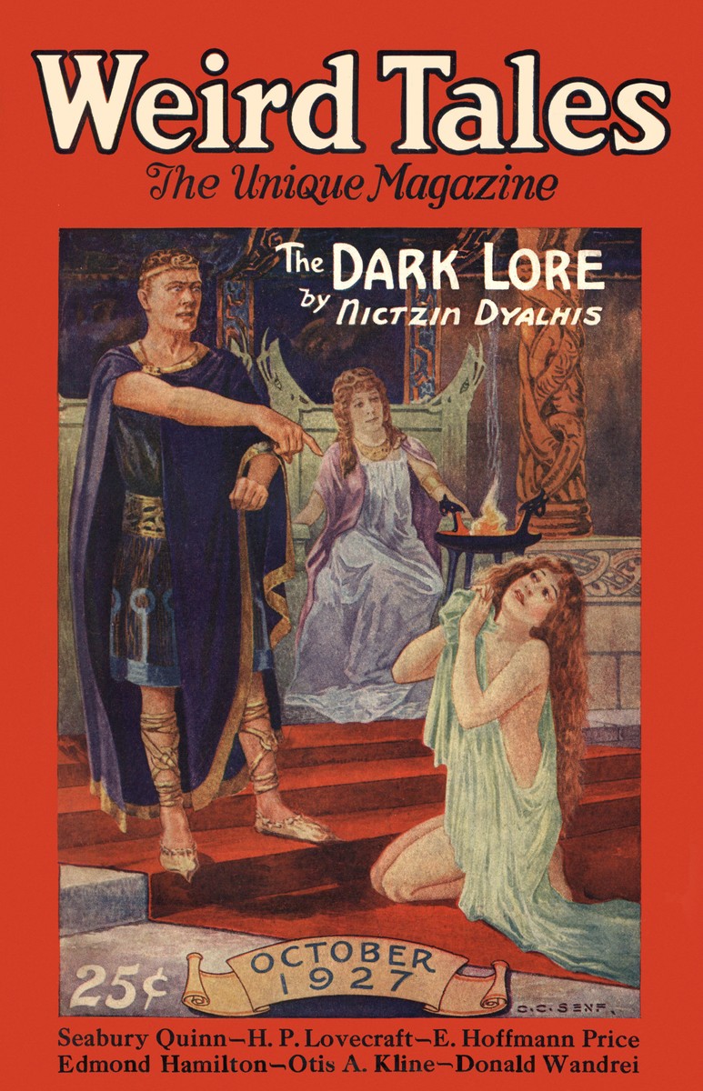 C.C. Senf's 'The Dark Lore' — Weird Tales October 1927 Cover