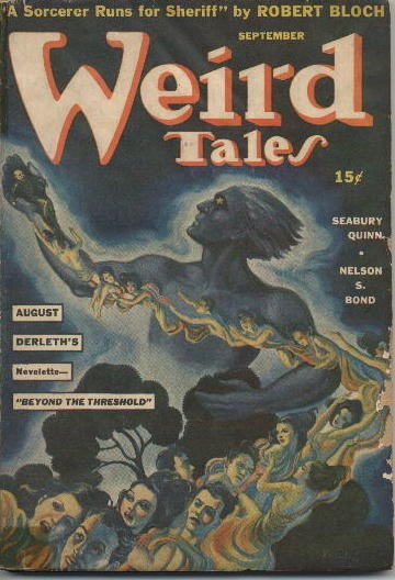 Weird Tales September – Beyond the Threshold, Derleth Dark Spirit Cover