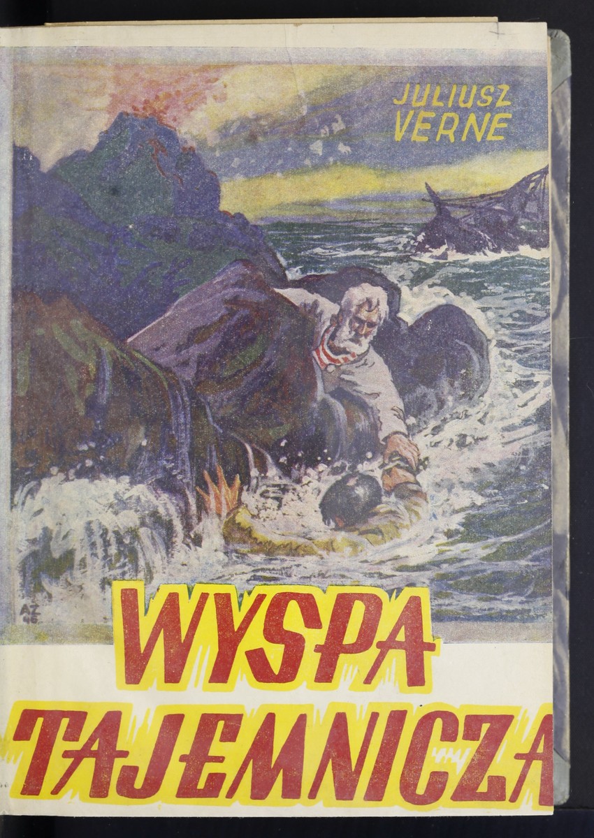 Wyspa Tajemnicza 1946 Polish Edition — Jules Verne Shipwreck Rescue Cover