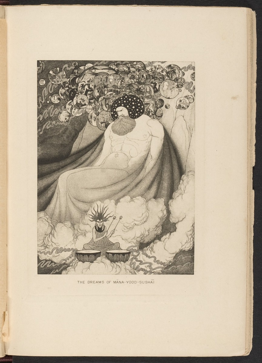 The Dreams of Mana-Yood-Sushai – Sidney Sime for Dunsany's Gods of Pegāna