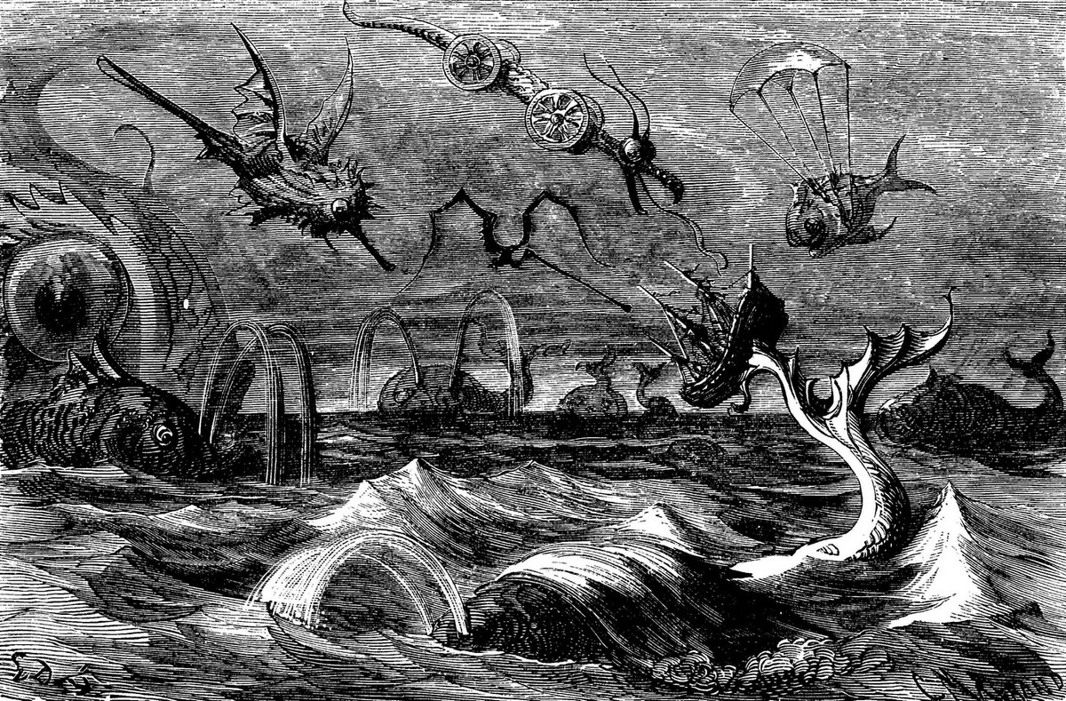 Gustave Doré's Baron Munchausen: Sea Monsters & Flying Machines