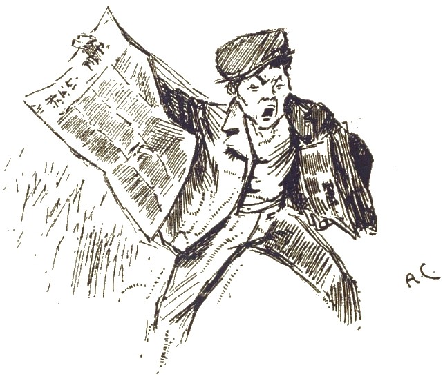 Newsboy Cries Martian Invasion — H.G. Wells War of the Worlds 1906