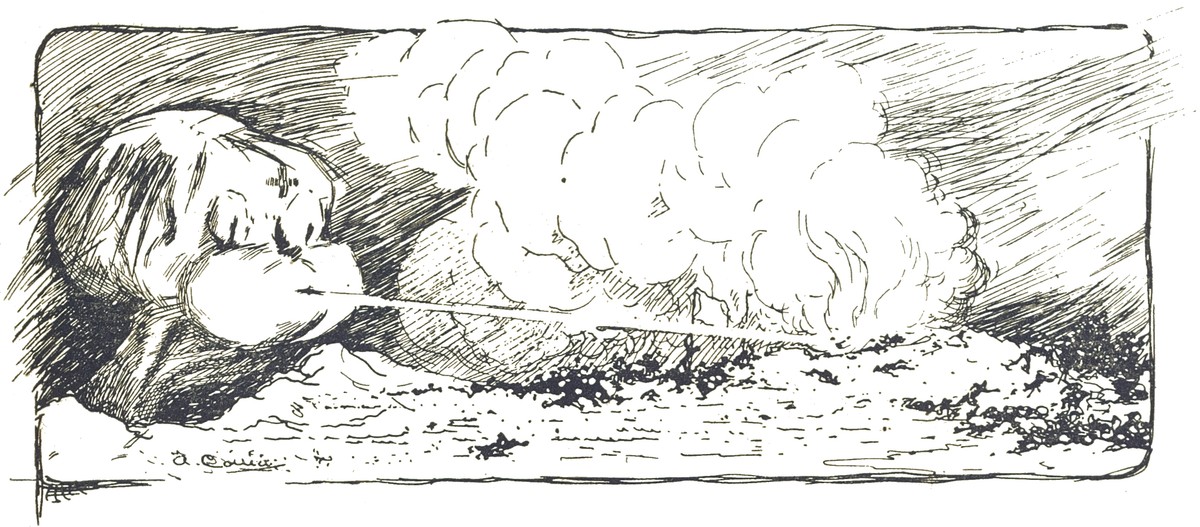 Martian Heat-Ray Fires Across Battlefield — H.G. Wells War of the Worlds 1906