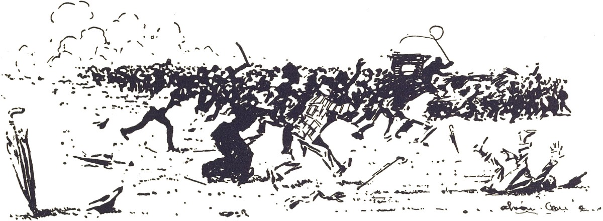 Henrique Alvim Corrêa's Martian Panic Scene, War of the Worlds 1906