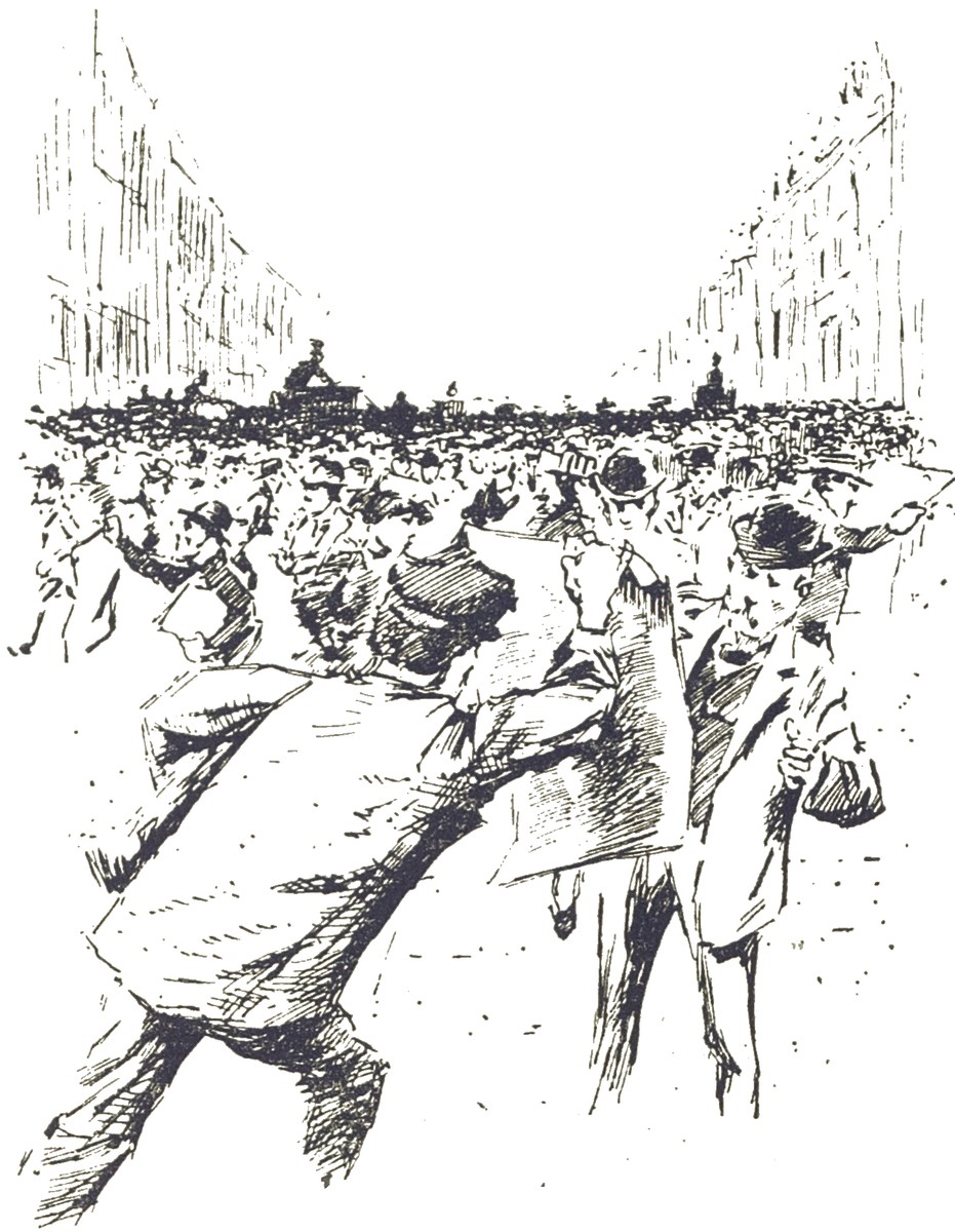 H.G. Wells' War of the Worlds 1906 — Panicked London Street Crowd