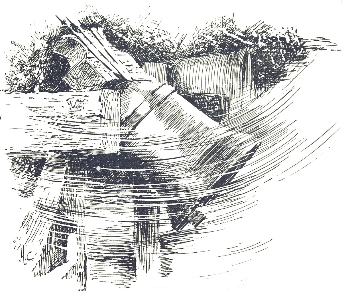 Martian Invasion Flooding London — H.G. Wells War of the Worlds 1906