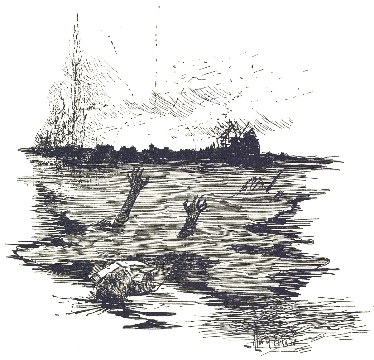 Henrique Alvim Corrêa — Drowning Victims, War of the Worlds 1906