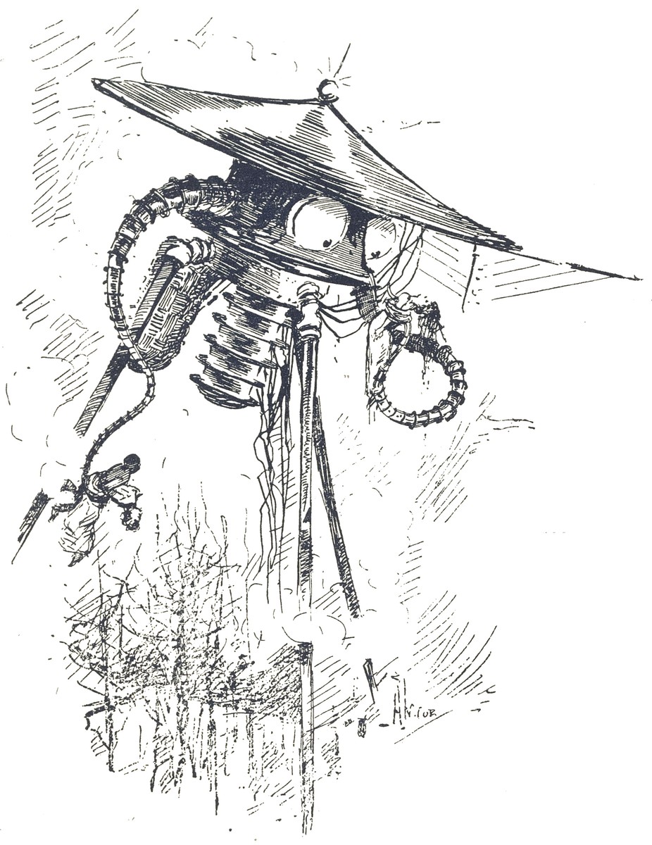 Henrique Alvim Corrêa's Martian War Machine, La Guerre des Mondes 1906