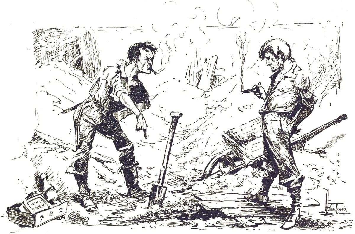 H.G. Wells' War of the Worlds 1906 — Survivors in Martian-Ravaged Wasteland