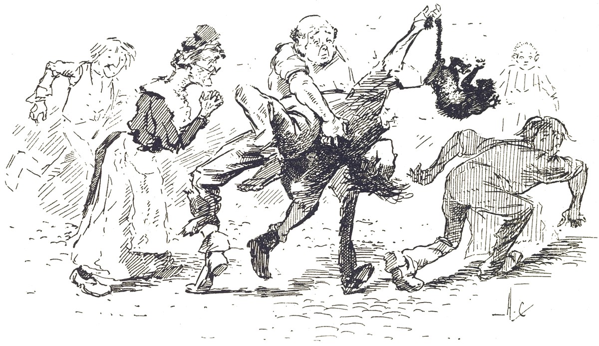 Martian Chaos Scene – H.G. Wells War of the Worlds 1906 French Edition