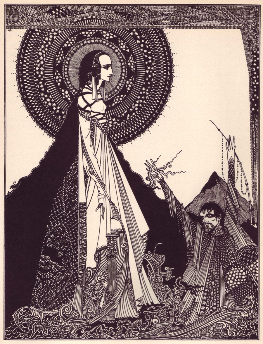 Harry Clarke's Otherworldly Goddess — Poe's Tales of Mystery & Imagination
