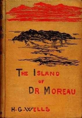 H.G. Wells 'The Island of Dr Moreau' First Edition Cover, 1896