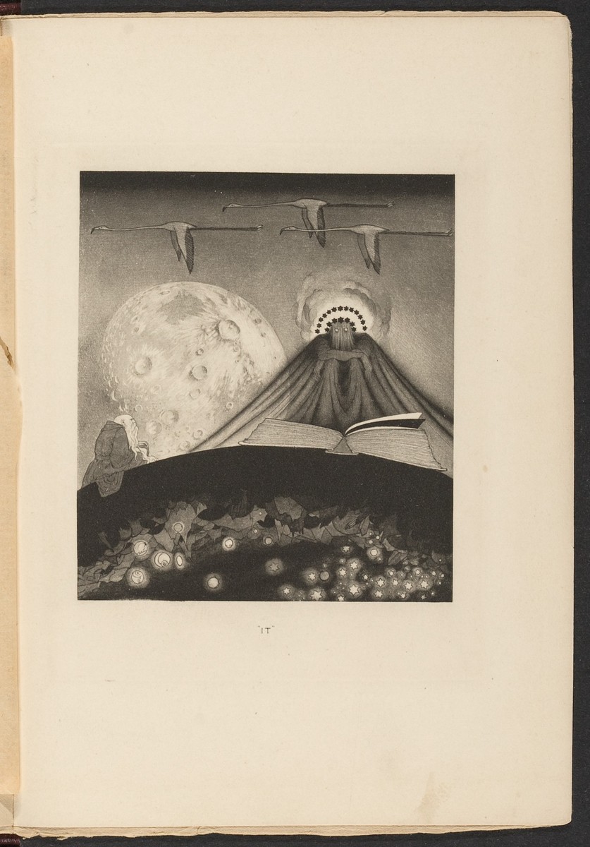 "IT" — Surreal Cosmic Entity Illustration, Symbolist Fantasy c.1910s