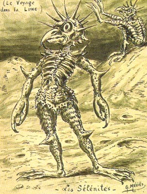 Georges Méliès 'Les Sélénites' Moon Creature Drawing, Le Voyage dans la Lune