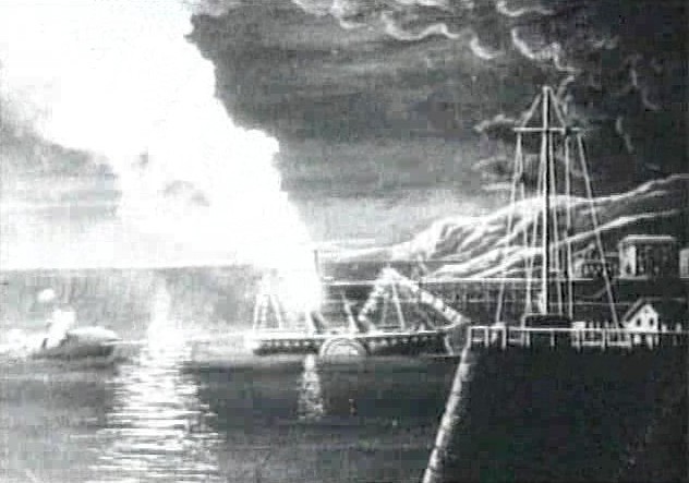 Méliès 'A Trip to the Moon' 1902 Harbor Explosion Scene