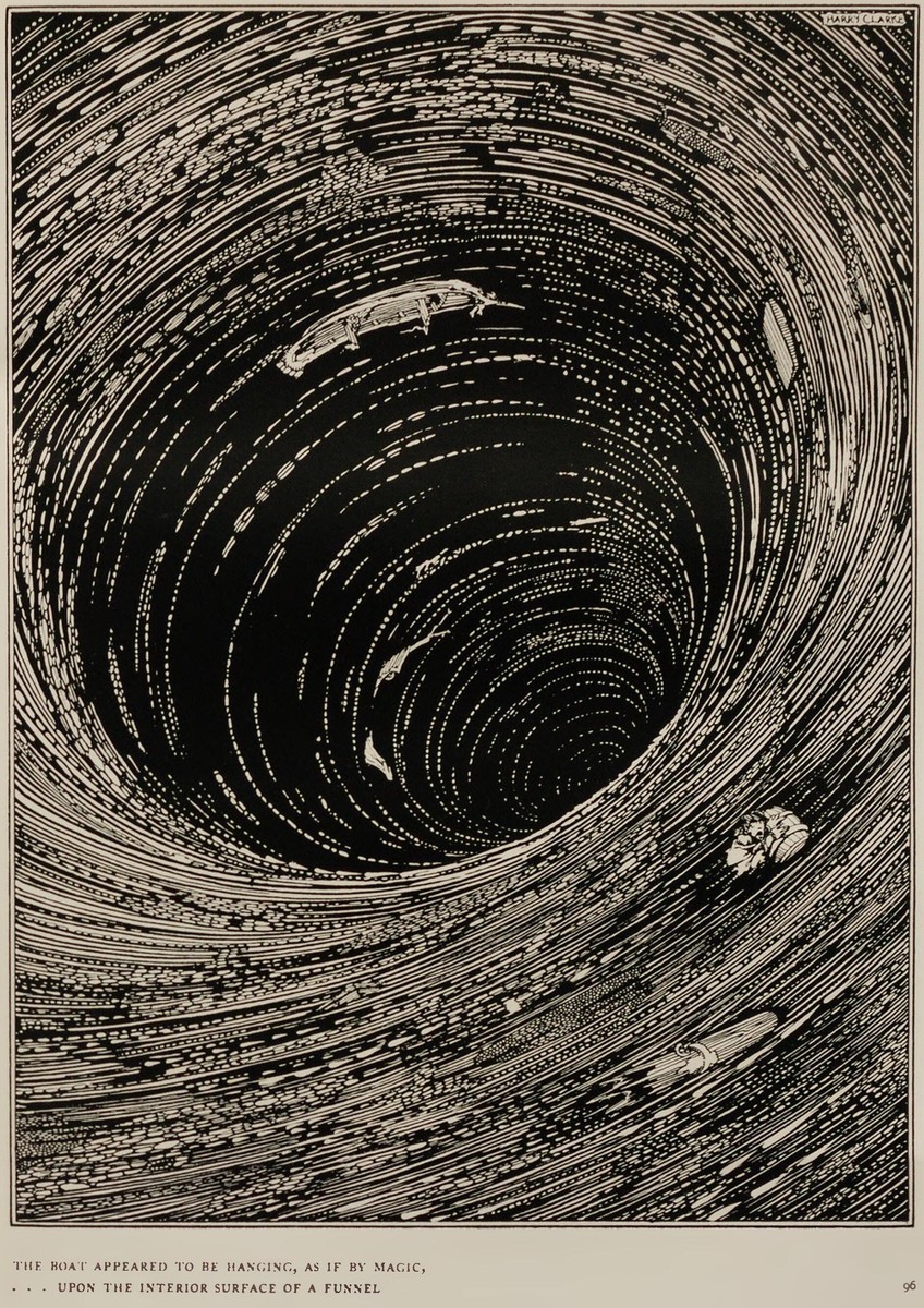 Harry Clarke's Maelstrom Vortex – Poe's 'A Descent into the Maelström' 1919