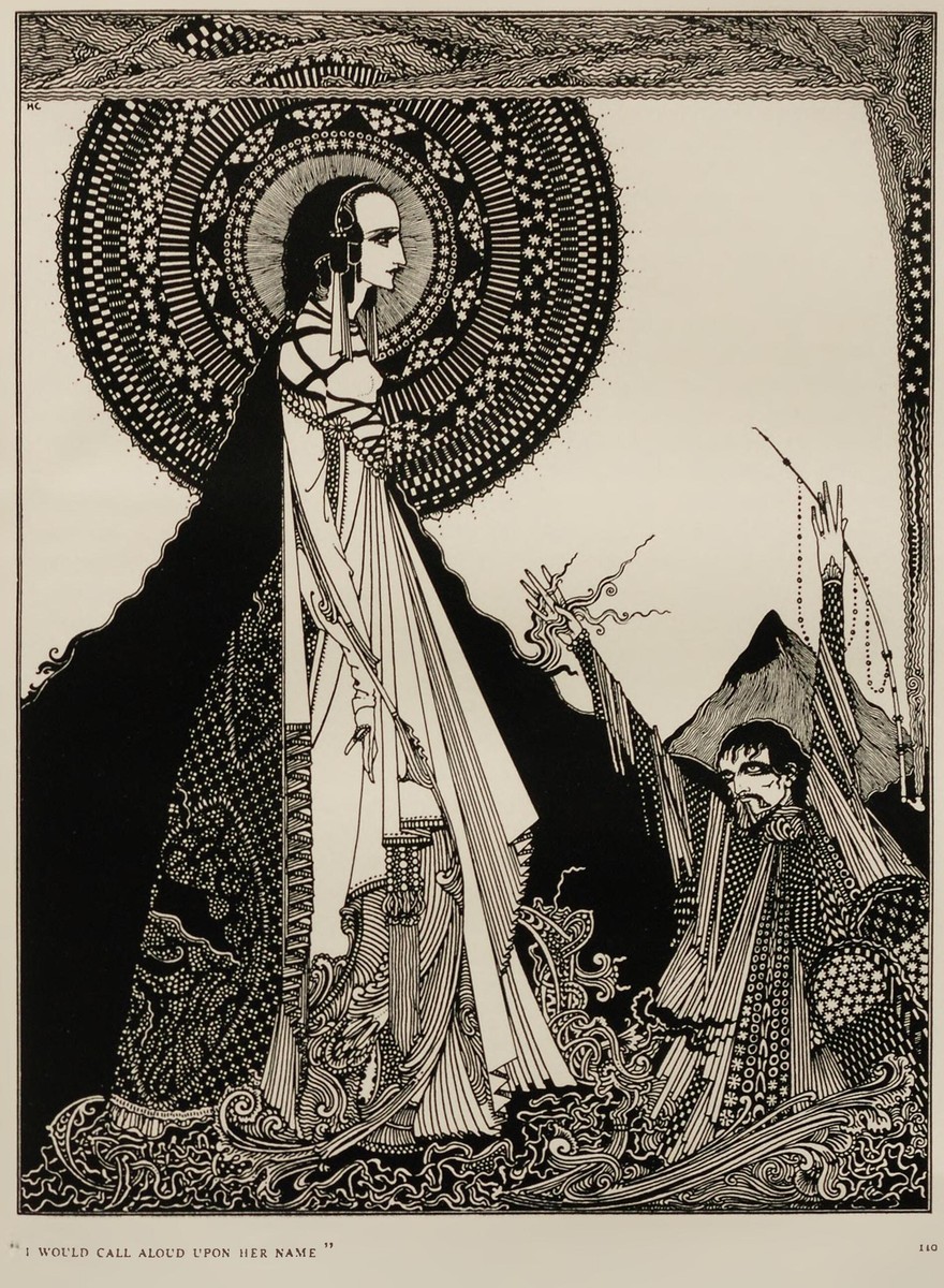 Harry Clarke's 'I Would Call Aloud Upon Her Name' — Poe's Tales, 1919