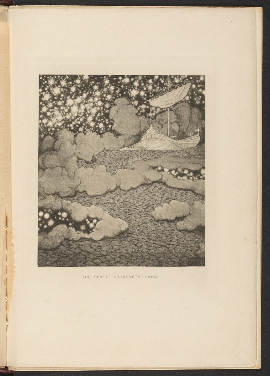 Ship of Yoharneth-Lahai Sailing the Dream Seas — Dunsany Illustration