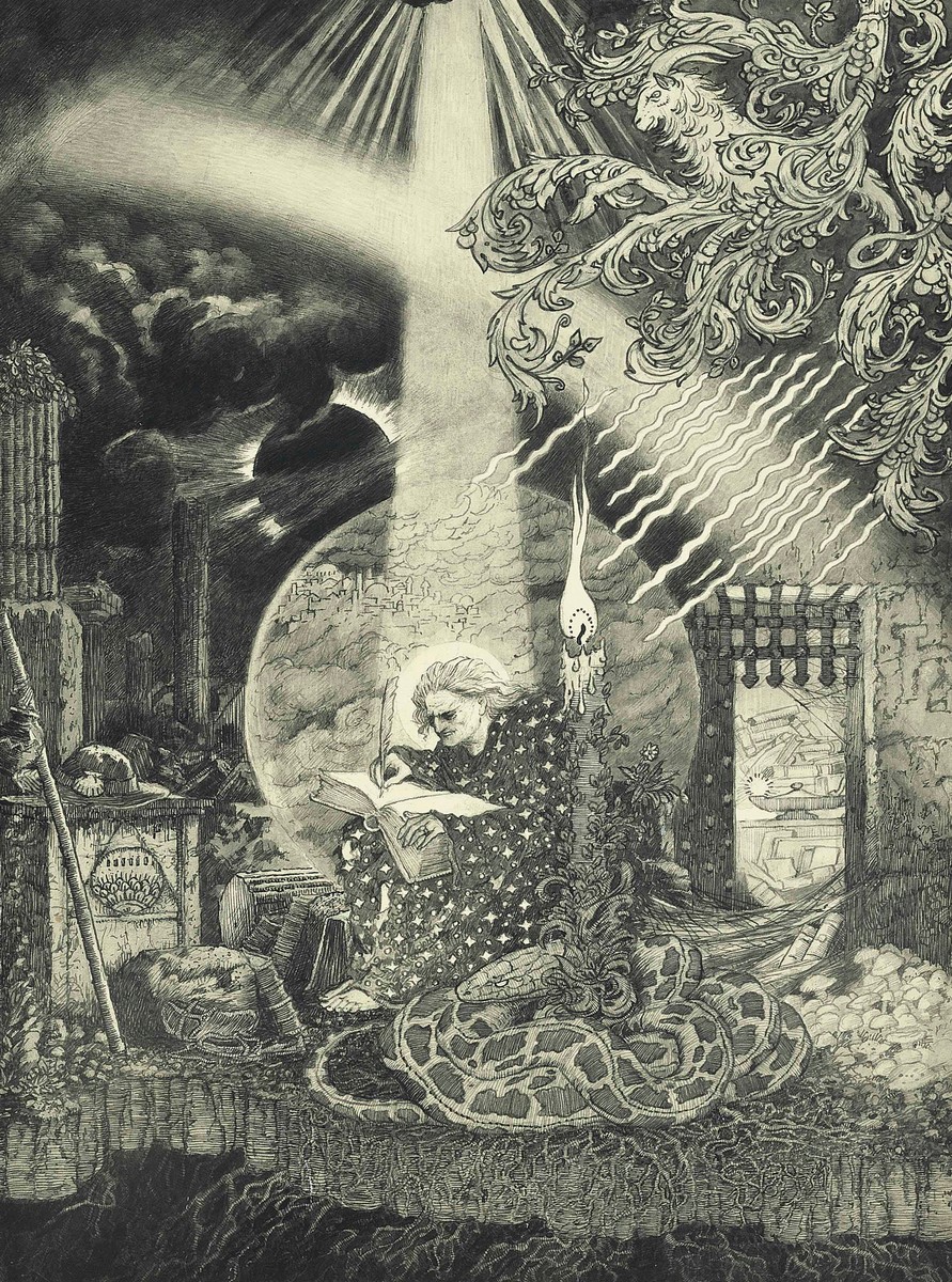 Sidney Sime's The Apocalypse II — Wizard, Serpent & Celestial Chaos