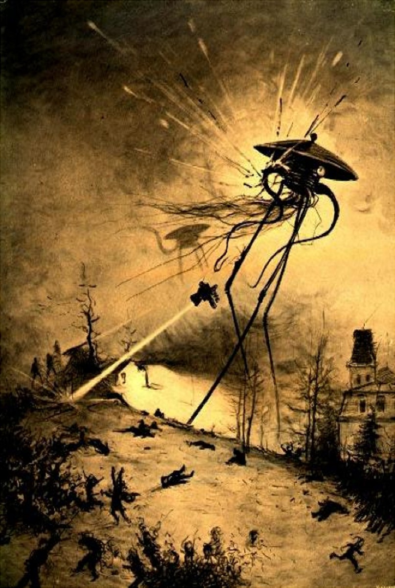 Henrique Alvim Corrêa's Martian Tripod Heat-Ray, War of the Worlds 1906