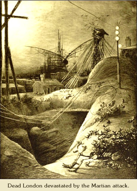 Henrique Alvim Corrêa's Dead London Devastated by Martians – War of the Worlds 1906