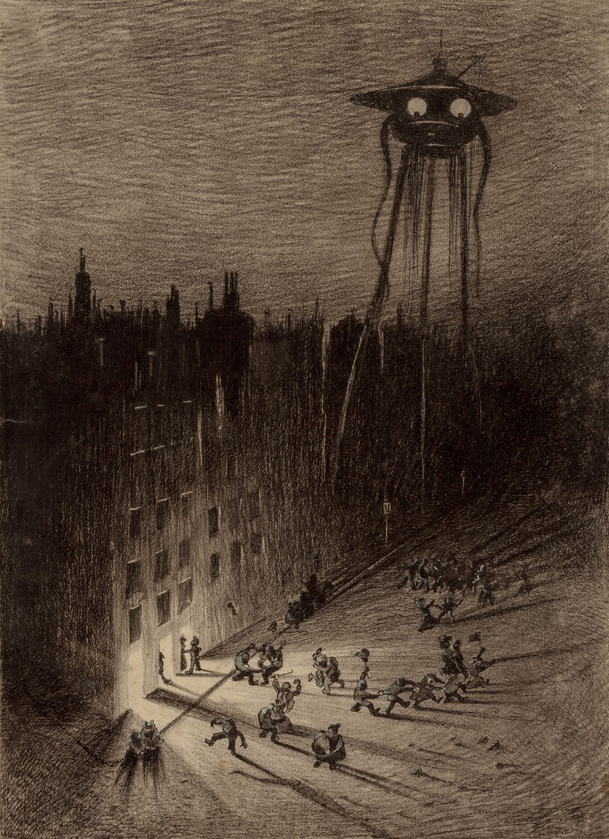 Henrique Alvim Corrêa – Martian Tripod Terrorizes City, War of the Worlds 1906