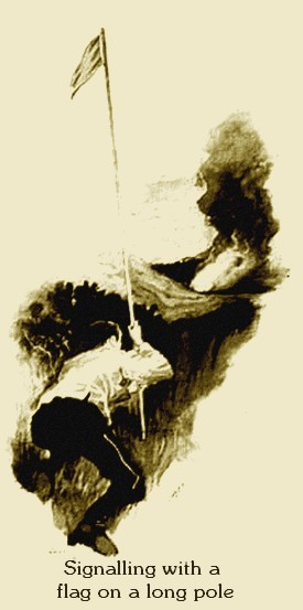 Warwick Goble's War of the Worlds – Signalling with a Flag on a Long Pole