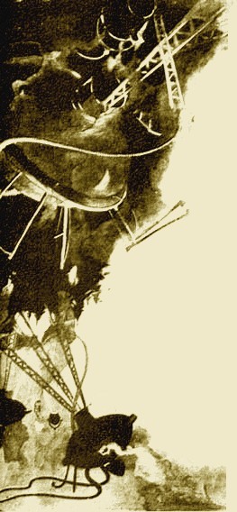 Warwick Goble's Martian Tripod Attack – War of the Worlds 1897