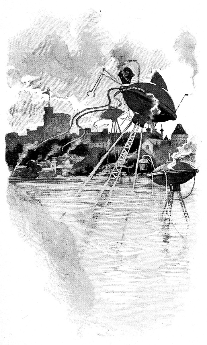 Martian Fighting Machine Wades the Thames — War of the Worlds 1906
