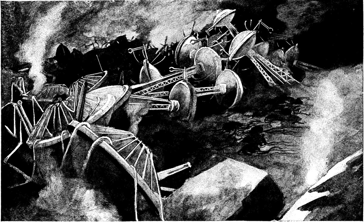 Fallen Martian Fighting Machines — War of the Worlds, pg. 279