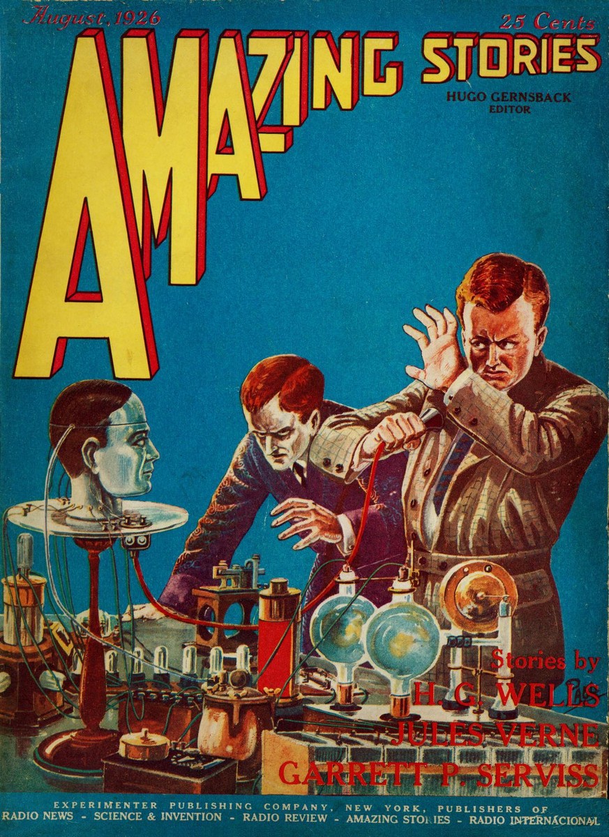 Disembodied Head & Mad Scientists, Amazing Stories August 1926