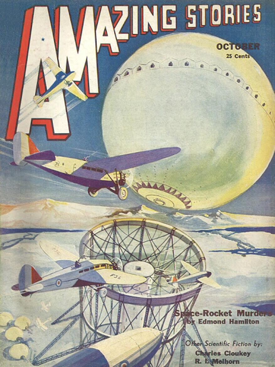Amazing Stories Oct 1932: Space-Rocket Murders by Edmond Hamilton